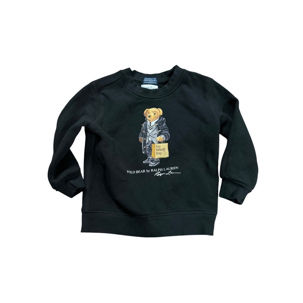 Ralph Lauren Polo Bear Bloomingdales 150th Anniversary Sweatshirt Black 18M